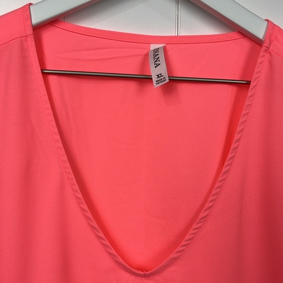 Zenana Womens Babydoll Dress XL Pink Pullover Short Sleeves 100% Poly Fun New - Picture 3 of 10